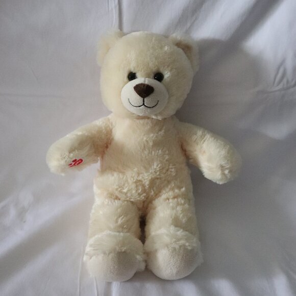 Build A Bear Workshop BABW Kids Cream/Ivory Stuffed Teddy Bear Animal | 16" - Picture 1 of 8
